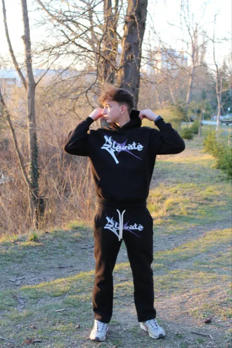 Комплект ELEVATE BLACK HOODIE + ELEVATE BLACK PANTS