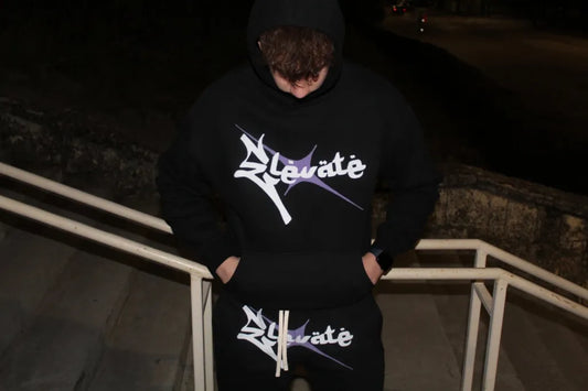 ELEVATE BLACK HOODIE